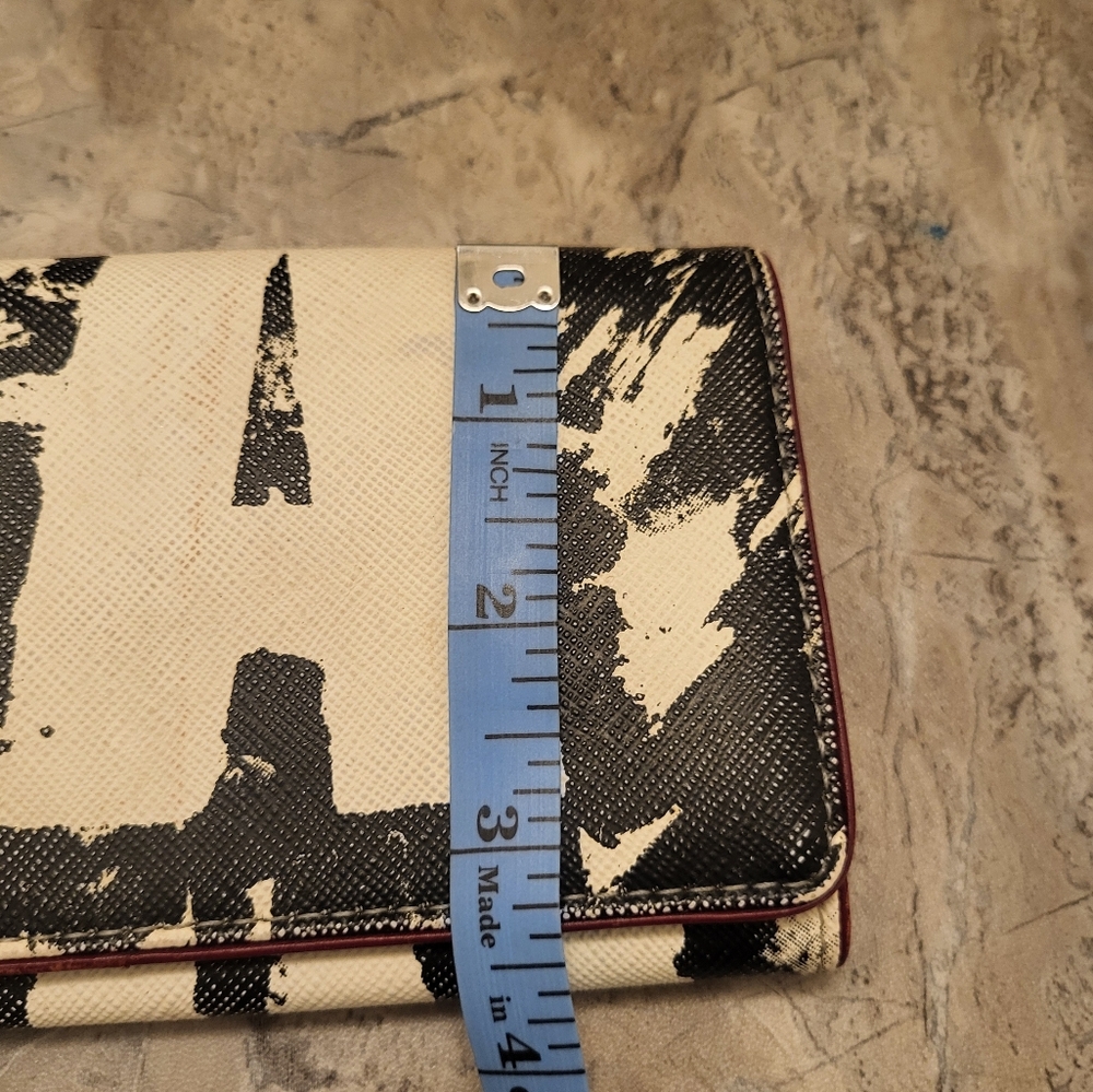 L.A.M.B. Black and White Wallet with Artistic Design - Picture 4 of 14